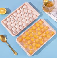 Bac à glaçons avec couvercle et bac de rangement pour congélateur, bac à glaçons en forme de nuggets à démoulage facile avec couvercle anti-fuite