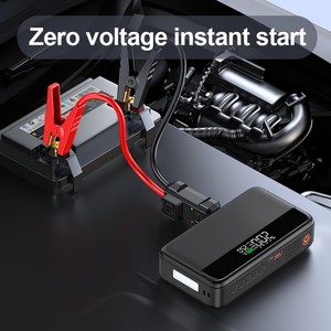 10000mAh 2000A numérique batterie de <span class=keywords><strong>voiture</strong></span> Booster 12V gaz Diesel saut démarreur 150psi compresseur d'air Portable pneu gonfleur pompe - Product Image 4