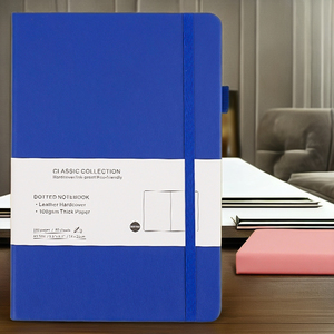 Sang trọng A5 trường Tạp Chí máy tính <span class=keywords><strong>x</strong></span>ách tay 100 sheets với mô hình chấm bìa cứng da Bìa nhiệt ràng buộc khuyến mại văn phòng phẩm - Product Image 2