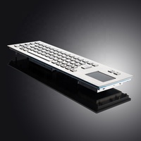 Clavier industriel robuste en métal avec pavé tactile, étanche IP65, 67 touches, montage en panneau, pour kiosque, norme US B