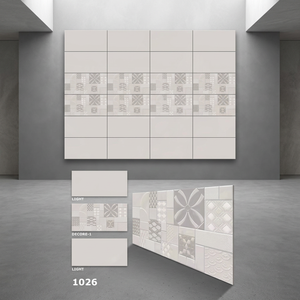 Haute qualité 12x24 pouces carreaux de mur de glaçure en céramique numérique carreaux de marbre finition brillante pour intérieur pour salle de bain firebrick - Product Image 2