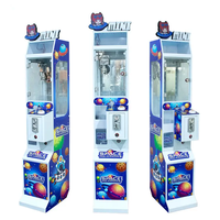 Mini griffe Machine à jetons Arcade prix grue vente jeu petits jouets Bill accepteur poupée cadeau bonbons jouet prix en peluche
