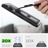 Imanes N52 Magsafe 3 en 1, Soporte para Teléfono con Diseño de Tarjetero, Bloqueo RFID, Carga Inalámbrica para Tarjetas de Crédito