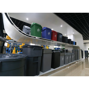 Malaysia Vòng Thiết Kế Tái Chế Bin Văn Phòng Nhựa Đu Nắp Vườn Thùng Rác Bảng Thùng Rác Có Thể Với Nắp Tròn - Product Image 6