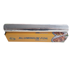 14mic* 300mm*7.62m 25SQFT food grade <b>kitchen</b> use aluminum <b>foil</b> roll for wrapping cooking - Product Image 6