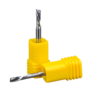 Huhao 3.175Mm Shank Carbide End Mill Duy Nhất Sáo Nhôm Phay Cutter 1 Sáo <span class=keywords><strong>CNC</strong></span> Router Bit Cho Gỗ Acrylic PVC 5084 - Product Image 3