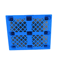 Palettes logistiques réutilisables Palettes plastiques à un côté robuste Grille d'empilage Palettes en plastique de neuf pieds