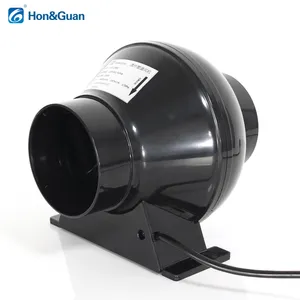 Produk Baru 4 Inci Kipas Saluran Ventilasi Blower 220 ~ 240V Desain Mini Knalpot Daya Rendah Kipas Saluran Inline untuk Knalpot