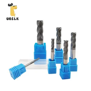 Hete Verkoop Hrc45 Massief Carbide 4 Fluit Vierkante Eindmolen Vlakke Frees Schacht Diameter 4Mm