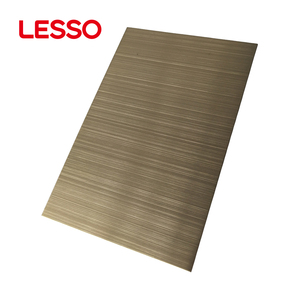แผ่นเหล็กสแตนเลสตกแต่งสี <span class=keywords><strong>LESSO</strong></span> 201/304/316 แบบขัดเงาและปัดสี สำหรับแผงผนัง - Product Image 4