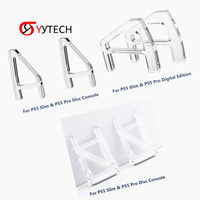 Support horizontal transparent antidérapant SYYTECH pour console PS5 édition numérique lecteur de disque Slim Pro