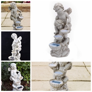 <span class=keywords><strong>Fontaine</strong></span> d'eau avec sculpture d'ange en résine faite à <span class=keywords><strong>la</strong></span> main, style moderne américain, avec lumière solaire pour <span class=keywords><strong>la</strong></span> décoration extérieure du jardin et de <span class=keywords><strong>la</strong></span> maison - Product Image 6