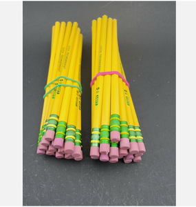 Lápices de Madera <span class=keywords><strong>Sansan</strong></span> con Logotipo Personalizado, Múltiples Colores, Forma Triangular, Juego de Regalo HB con Borrador de Goma de 7 Pulgadas - Product Image 2