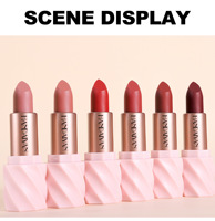 Rouge à lèvres mat, rouge à lèvres velours, longue tenue, anti-transfert, brillant à lèvres rouge, produits de maquillage en gros