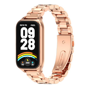 Marco Protector de Acero Inoxidable Mijobs para <span class=keywords><strong>Smartwatch</strong></span>, Reemplazo de Pulsera Metálica Perfecta para Xiaomi Smart Band 8/9 y <span class=keywords><strong>Redmi</strong></span> Band 3/2 - Product Image 5
