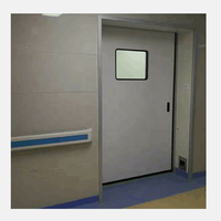 Porte d'entrée en acier ignifuge pour salle d'opération d'hôpital, fabrication de portes battantes en acier, porte d'hôpital pour ouvrir et fermer