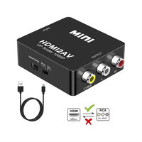Adaptateur audio vidéo composite Mini AV vers HD 1080P pour convertisseur TV HD AV2HD