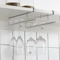 Nouveau design moderne, porte-bouteilles et porte-verres en métal sur pied, support de rangement multifonctionnel pour la cuisine