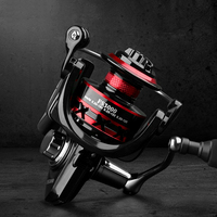 Reel Pancing Air Laut Logam 8kg Drag Metal Murah untuk Ikan Mas, Ikan Besar, Laut, Spinning Deukio, Reel Pancing Laut Dalam