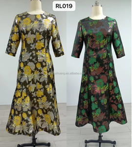 Vestido de Fiesta de Brocado en Oferta, Vestido Individual para Mujer, Vestido para Tallas Grandes - Product Image 5