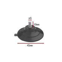 Ventouse à vis noire pour approvisionnement exclusif transfrontalier, ventouse en PVC M4/M5/M6 avec vis, ventouse à vide à longue vis