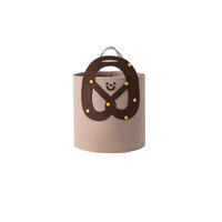 Panier de rangement pliable en feutre pour la maison, grande capacité, organisateur cylindrique pour jouets, vêtements, collations, panier à linge