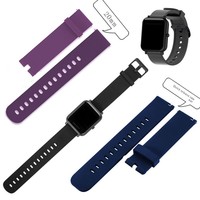 Convient aux montres Huami Mi Band Youth Edition, bracelet de sport universel en silicone de 20 mm, respectueux de la peau, ajustement universel