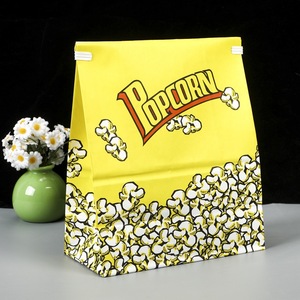 Bolsa de Papel Kraft Antigrasa para Llevar Comida, Biodegradable, con Ventana, Impresión Flexográfica de 6 Colores, Fondo Plano, para Nueces, Bocadillos, Palomitas de Maíz - Product Image 3