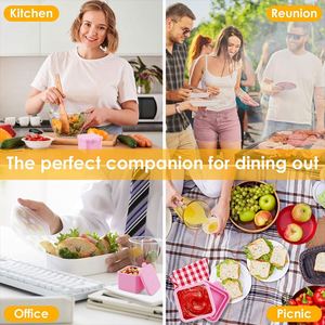 Portable Reusable Cartoon Silicone Salad <b>Dressing</b> Container 3oz Leak-Proof Microwavable Dipping Sauce Cups Lid for School Office - Product Image 5