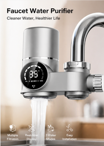Nuovo Rubinetto Intelligente da Cucina 2025 con Purificatore d'Acqua UV, Cartuccia Filtrante Anti-Calcare e Anti-Cloro per Filtro Acqua Lavello Domestico - Product Image 2