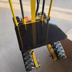 Carrello Cingolato Elettrico Pieghevole <span class=keywords><strong>per</strong></span> Trasporto e Stoccaggio con Batteria al Litio, Dispositivo <span class=keywords><strong>per</strong></span> Scalate Domestiche e su Piattaforma, Capacità 300kg in Acciaio - Product Image 3