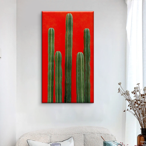 Vente en gros de <span class=keywords><strong>cactus</strong></span> art mural fleur sur toile peinture imprimée pour décoration murale - Product Image 1