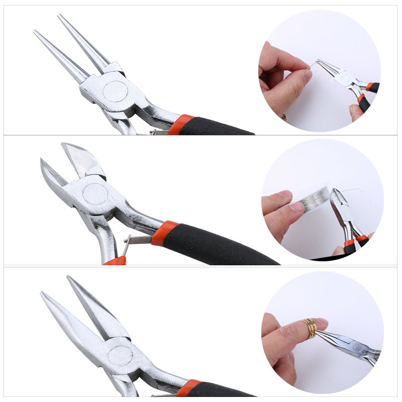 Lot De 4 Outils Ouverture Anneaux Ouverts - Fabrication Bijoux Acier Inoxydable Or Argent Noir