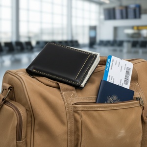 Boshiho - Clip para Billetes de Cuero Vacuno Hecho a Mano Estilo Vintage, Tarjetero, Organizador de Dinero en Efectivo - Product Image 4