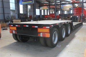 Nhà Máy Thủy Lực Có Thể Tháo Rời Cổ Ngỗng 4 Trục 80T 3 Trục 60 Tấn Xe Tải Giường Thấp Bán Trailer/Lowboy Trailer/Drop Deck - Product Image 5