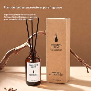 Natural Plant Fragrance Reed Diffuser Brown Glass Bottle Household Bedroom Living Room Decor <b>Ornament</b> - Product Image 5