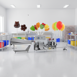 Línea <span class=keywords><strong>de</strong></span> Producción Automática <span class=keywords><strong>de</strong></span> Caramelos Planos en Forma <span class=keywords><strong>de</strong></span> Piruleta - Product Image 1