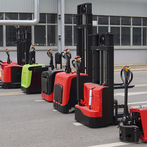 Opheffen Semi-Elektrische Stapelaars Pallet Stapelaar Looptype Elektrische Stapelwagen Heftruck Zelfladende Vorkheftruck - Product Image 4