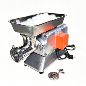 Hachoir à viande commercial électrique en acier inoxydable à tête unique pour comptoir, avec lame et plaque, idéal pour restaurant et <span class=keywords><strong>boucherie</strong></span> - Product Image 1