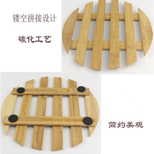 Creative placemats, heat-insulating <b>mats</b>, <b>plate</b> protectors, household anti-scalding <b>mats</b>, hollowed-out wooden coasters, - Product Image 3