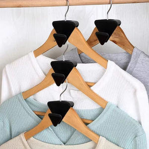 Crochets de cintre Triangle de devoir crochet de connecteur de cintre peu encombrant cintre en plastique pour organisateur de placard - Product Image 2