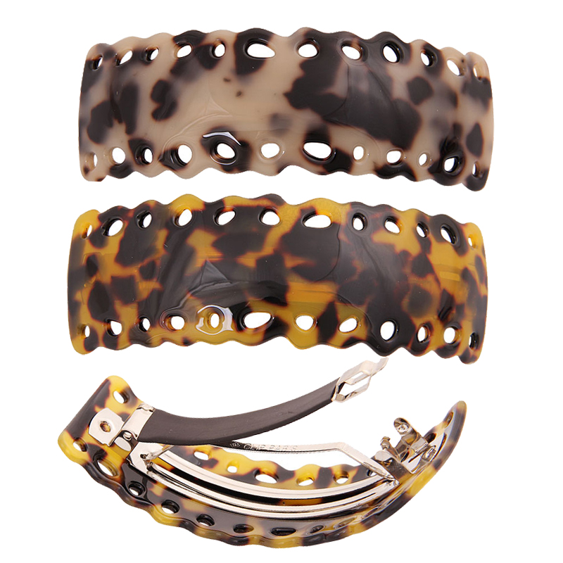 Квадратная ацетатная черепаховая раковина из акриловой смолы большая арка для длинных густых волос