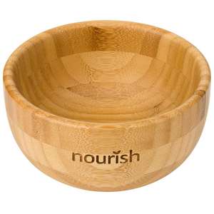 Di legno di bambù profonda zuppa di ciotola piatto - Product Image 1