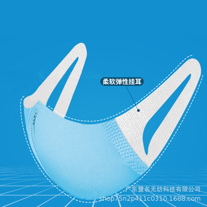 Tela no tejida de polipropileno compuesto, elástica, para mascarillas, transpirable, higiénica, 45-100 g/m² - Product Image 1