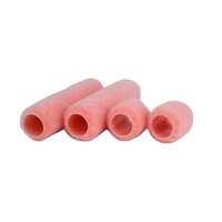 Pinceau à rouleau en polyester de style américain rose personnalisable de plusieurs tailles