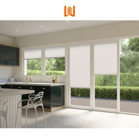 Porte pliante en verre à cadre UPVC de luxe Porte à persiennes pliante en PVC insonorisée à isolation thermique