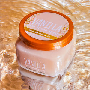 Krim garam alami <span class=keywords><strong>Scrub</strong></span> tubuh OEM Shea coklat <span class=keywords><strong>Sugar</strong></span> Exfoliator dengan <span class=keywords><strong>Vanilla</strong></span> diproduksi oleh pabrik Label pribadi <span class=keywords><strong>Scrub</strong></span> Tubuh - Product Image 1