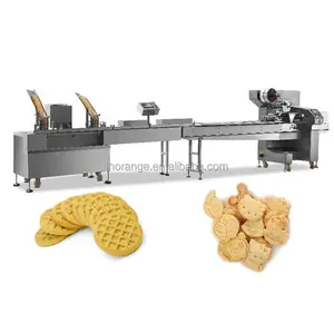 Biscotti e biscotti industriali automatici di alta qualità che fanno la macchina per la lavorazione del deposito di biscotti a sandwich