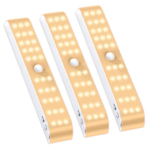 30 <b>Led</b> Wardrobe Lamp Rechargeable Infrared <b>Sensor</b> Night <b>Light</b> For Bedroom Entryway Cabinet <b>Lights</b> Warm <b>Light</b> Version - Product Image 3