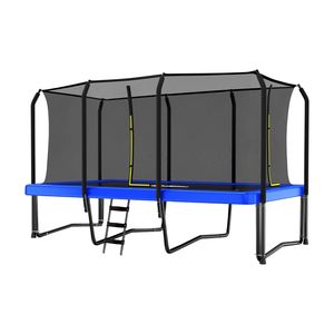 <span class=keywords><strong>Trampoline</strong></span> unisexe en PVC de 10 x <span class=keywords><strong>15</strong></span> <span class=keywords><strong>pieds</strong></span> pour adultes, intérieur/extérieur, magnifique multicolore, pour la maison, avec filet de sécurité et équipement sportif - Product Image 1